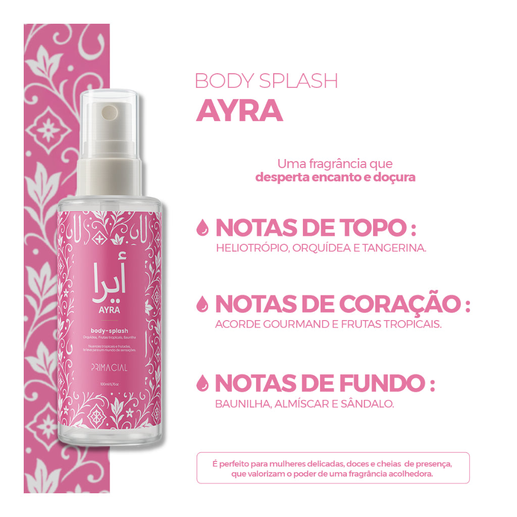 Body Splash Arabe Ayra - Compre 1 e leve 2!