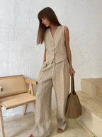 Conjunto Colete & Calça Luana